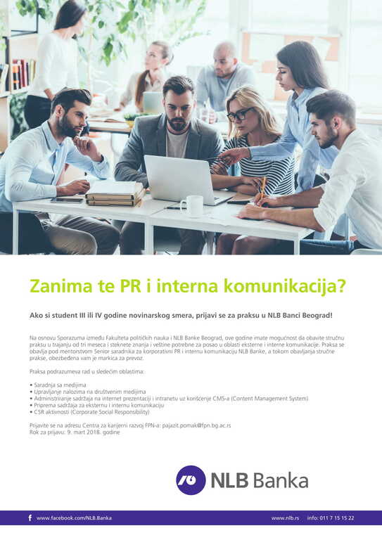 Konkurs za praksu - NLB Banka