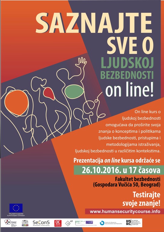 Predstavljanje online kursa o ljudskoj bezbednosti