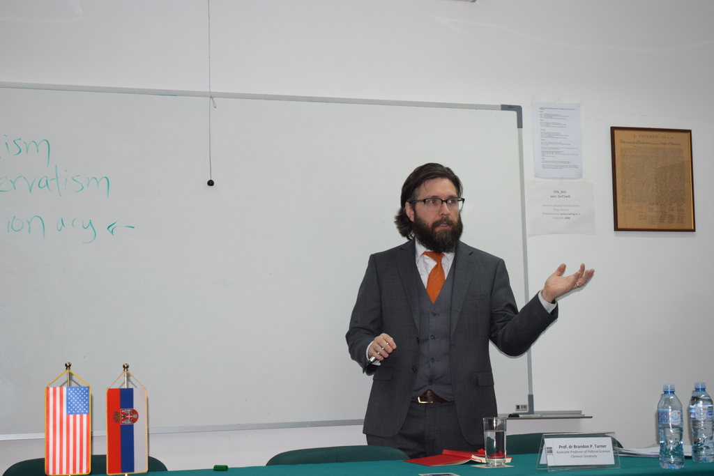 Održano predavanje profesora dr Brendona P. Tarnera