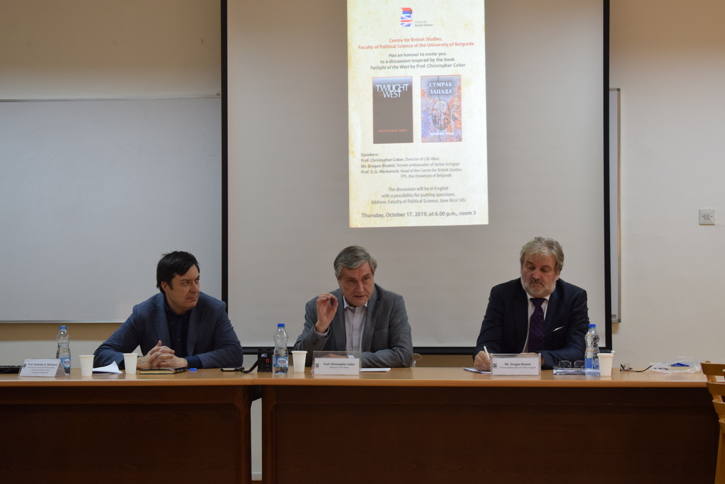 Održan okrugli sto posvećen delu „Sumrak Zapada" profesora Kristofera Kokera