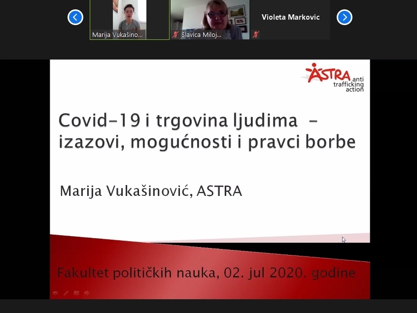 Vebinar: „Covid-19 i trgovina ljudima- izazovi, mogućnosti i pravci borbe“