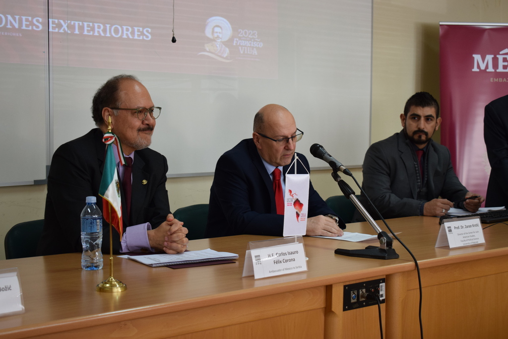Одржано предавање амбасадора Мексика Њ. Е. г. Карлоса Исаура Феликса Короне