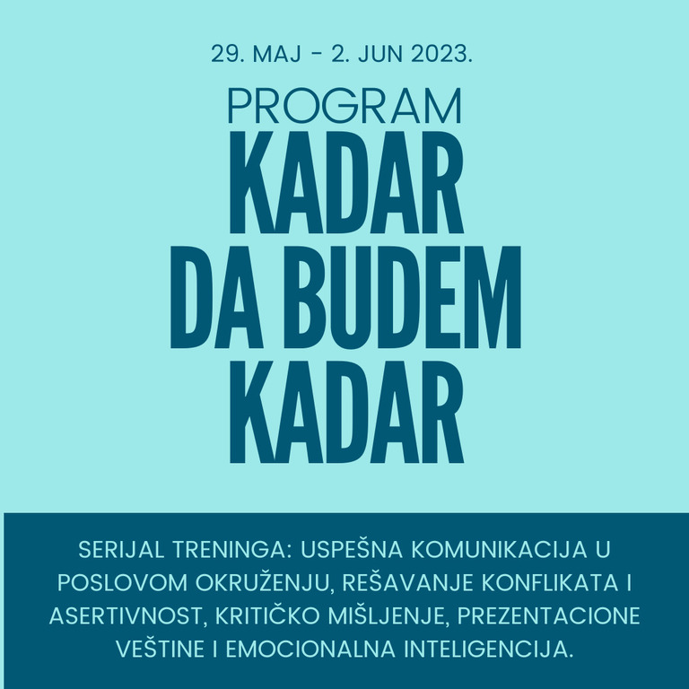 Програм КАДАР ДА БУДЕМ КАДАР