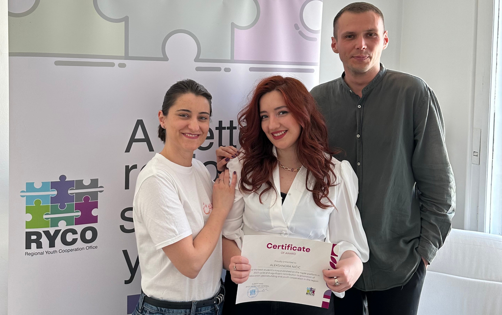 Studentkinja FPN-a Aleksandra Ničić dobitnica RYCO nagrade za najbolji tekst studenata novinarstva na Zapadnom Balkanu za 2023.