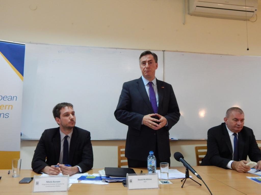 PREDAVANJE DEJVIDA MEKALISTERA - „EVROPSKA BUDUĆNOST ZAPADNOG BALKANA NAKON BREGZITA"