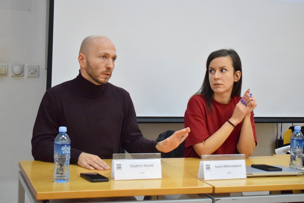 Nagrađeni novinari CINS-a održali predavanje na Fakultetu političkih nauka