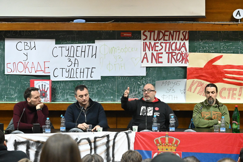 Razgovor studenata sa članovima benda ,,Beogradski sindikat"