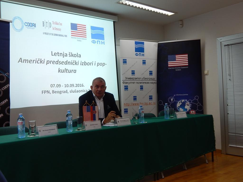 PRVI DAN LETNJE ŠKOLE „AMERIČKI PREDSEDNIČKI IZBORI I POP KULTURA“
